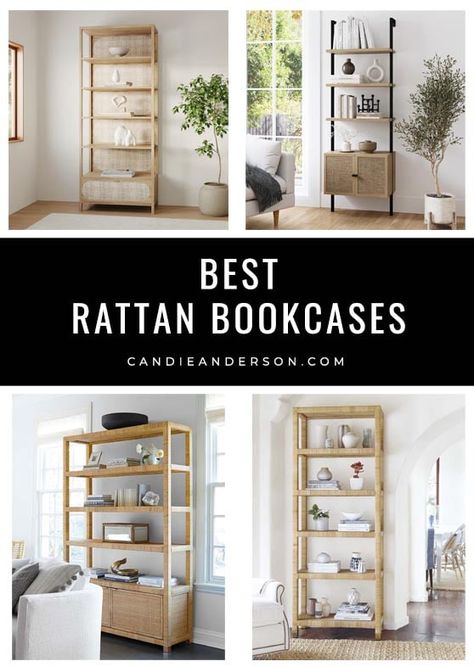 Rattan Nursery, Wide Bookshelf, Chippendale Chairs, Nursery Bookshelf, Cool Bookshelves, Trend 2023, Vintage Inspired Decor, Etagere Bookcase, Bookcase Shelves