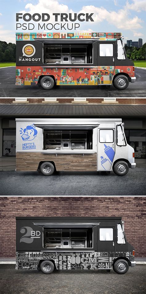 Van Branding, Small Business Ideas Products, Foodtrucks Ideas, Pizza Vans, Custom Food Trucks, Coffee Food Truck, Truck Graphics, Food Cart Design, Coffee Truck