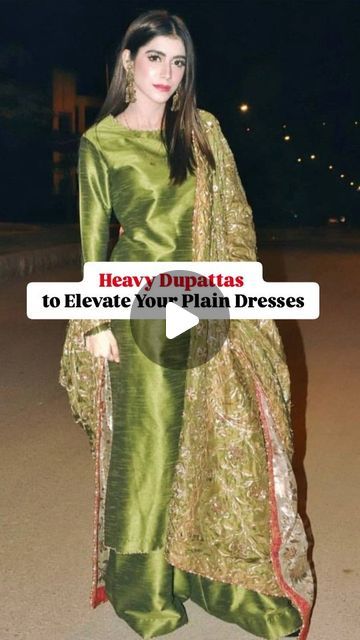 Lifestyle Pakistan on Instagram: "Plain dresses don't have to be basic! Elevate your style by taking inspiration from the stunning compilation of heavy dupattas paired with classic plain dresses. 

#LifestylePakistan #Dupatta  #DupattaLove #HeavyDupattas #PlainDressStyle #EthnicFashion #TraditionalWear #StyleInspiration #FashionGoals #OutfitOfTheDay #Shawl #PlainDress" Plain Dress With Heavy Dupatta, Plain Suit With Heavy Dupatta, Plain Anarkali, Plain Dresses, Heavy Dupatta, Plain Dress, Elevate Your Style, Ethnic Fashion, Your Style