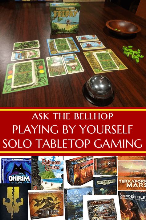 Playing by yourself, solo tabletop gaming - Ask The Bellhop Solo Card Games, Pnp Games, Free Board Games, Interesting Games, Solo Games, Board Game Night, Game Storage, Fun Board Games, Group Games