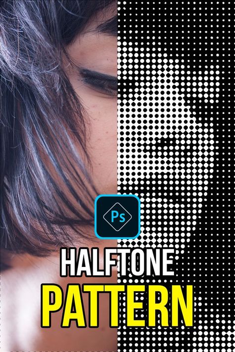 How to Create Halftone Effect in Photoshop | I'm Artist Halftone Effect Photoshop, Photoshop Effects Tutorial, Illustrator Effects, Halftone Photoshop, Halftone Art, Halftone Effect, Cool Photo Effects, Halftone Design, Photoshop Tutorial Typography