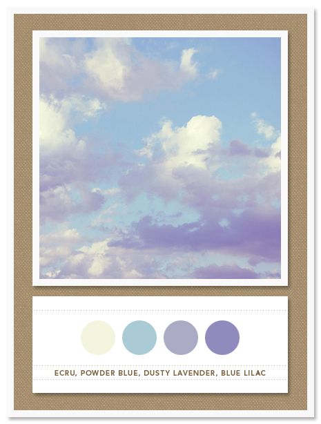 Color Card 039: Ecru, Powder Blue, Dusty Lavender, Blue Lilac Aqua Palette, Lavender Color Palette, Dusty Lavender, House Color Palettes, Blue Lilac, Blue Color Schemes, Blue Colour Palette, Lavender Wedding, Lavender Blue