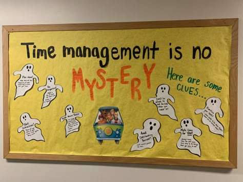 Time Management Ra Bulletin Board, Self Awareness Bulletin Boards, Life Skills Ra Bulletin Board, Life Skills Bulletin Board Ideas, Time Management Bulletin Board, Life Skills Bulletin Board, Ra Boards College, Bulletin Board Ideas For College, Mental Health Bulletin Board Ideas