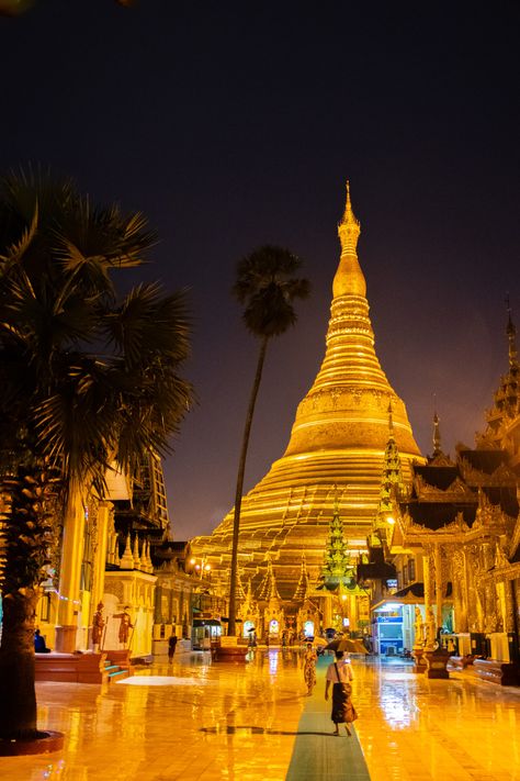 "the Shwedagon Pagoda in Yangon formerly Rangoon in Myanmar earlier Burma Southeast Asia during the Night Timeline" by Wilfried Strang - $19.24 Buddhist Pagoda, Skyline Image, British Colonial Architecture, Shwedagon Pagoda, Yangon Myanmar, Myanmar Art, White Background Wallpaper, Myanmar Travel, Modern Skyscrapers