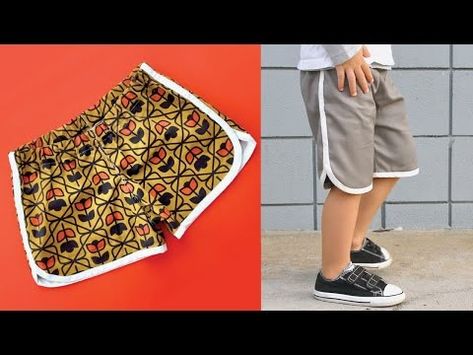 How to make SHORTS -- running shorts, gym shorts, easy shorts! Beginners - YouTube Make Shorts, Shorts Pattern, The Kid, How To Make Shorts, Gym Shorts, Kids Shorts, Patterned Shorts, Running Shorts, Sewing Patterns