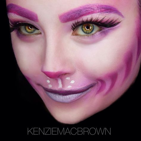 Cheshire Cat Halloween makeup Easy Cheshire Cat Makeup, Chesire Makeup, Cheshire Cat Makeup Easy, Cat Makeup Look, Cheshire Cat Makeup, Cheshire Cat Halloween, Alice Halloween, Alice In Wonderland Makeup, Makeup Pinterest