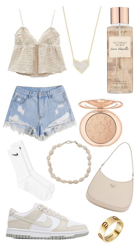 Coastal Vanilla Aesthetic, Vanilla Outfits Summer, Vanilla Outfit Summer, Vinnila Girl Style, Outfit Inspo Vanilla Girl, Vinella Girl Outfits, Outfit Ideas Vanilla Girl, Vinalla Girl Outfits, Vanilla Girl Outfits Summer