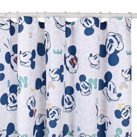 Disney's Mickey Mouse Allover Print Shower Curtain by The Big One Kids™ Disney Shower Curtain, Mickey Mouse Print, The Big One, Mouse Print, Disney Mickey Mouse, Disney Mickey, Shower Curtains, Bed Bath, Printed Shower Curtain