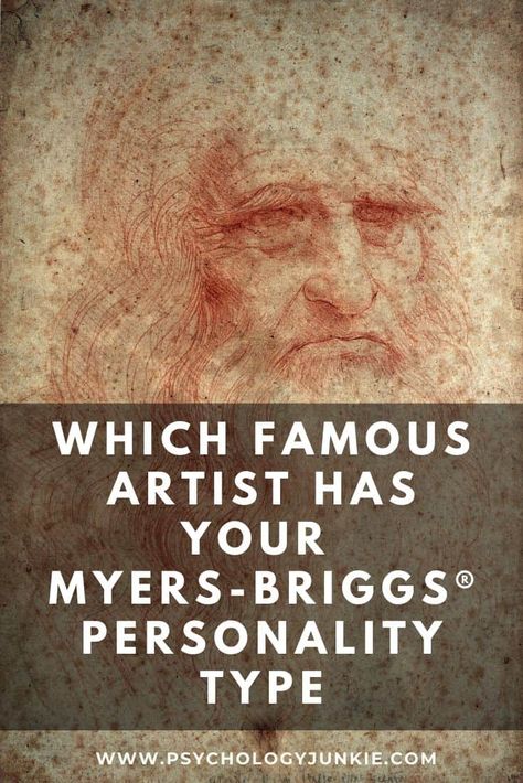 Discover which artist has your Myers-Briggs® personality type. #MBTI #Personality #INFJ #INFP #INTJ #INTP #ENFP #ENTP #ISFJ #ISTJ #ISFP #ISTP Which Artist Are You, Briggs Meyers Personality Types, Entp Isfj, Personality Types Chart, Enfp Entp, Artistic Personality, Infp Quotes, Isfp Istp, Myers Briggs Infj