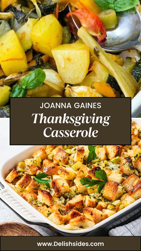 Joanna Gaines Thanksgiving Casserole Joanna Gaines Holiday Recipes, Joanna Gaines Green Bean Casserole, Joanna Gaines Sweet Potato Casserole, Joanna Gaines Thanksgiving, Sweet Potatoes And Cranberries, Joanna Gaines Recipes, Thanksgiving Casserole, Thanksgiving 2022, Stuffing Casserole