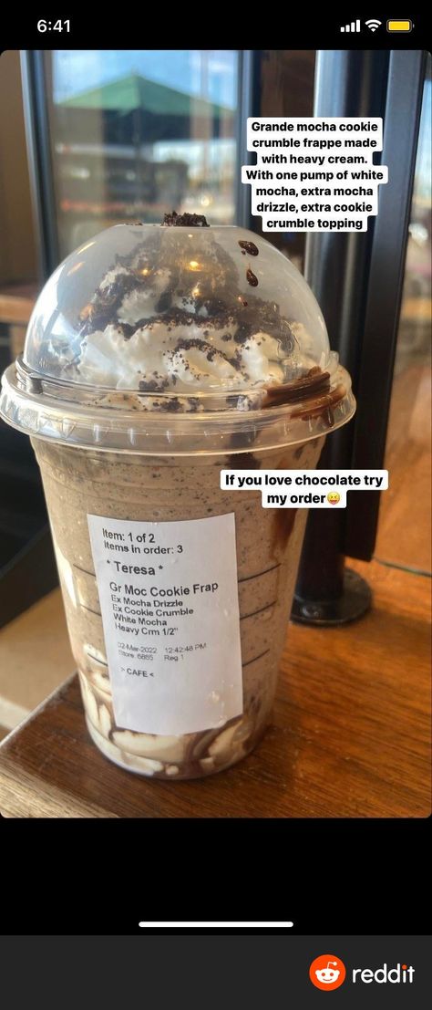 Starbucks Orders Chocolate, Chocolate Drinks Starbucks, Starbucks Frappuccino Orders With Coffee, Starbucks Drinks Cookie, Starbucks Drink Chocolate, Chocolate Starbucks Drinks Frappuccino, Starbucks Drinks Chocolate Frappe, Starbucks Drinks Oreo, Starbucks Drinks Cookie Crumble