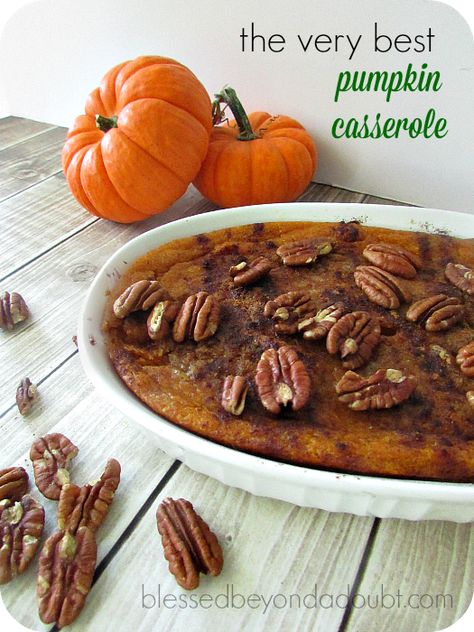 To die for Baked Pumpkin Casserole|the best side dish Pumpkin Casserole Recipes, Vanilla Wafer Banana Pudding, Pumpkin Baking Recipes, Carrot Souffle, Pumpkin Casserole, Pumpkin Dish, Cut Sugar, Best Side Dish, Bake Pumpkin