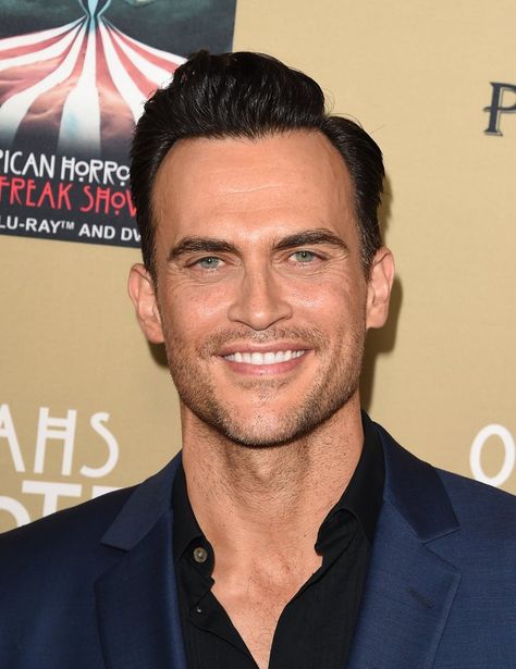 Pin for Later: All the Best Snaps From the Star-Studded American Horror Story: Hotel Premiere Cheyenne Jackson Happy 46th Birthday, American Horror Story Hotel, Cheyenne Jackson, 46th Birthday, White Lies, Intelligent People, Hollywood Actors, Man Crush Everyday, Male Celebrities