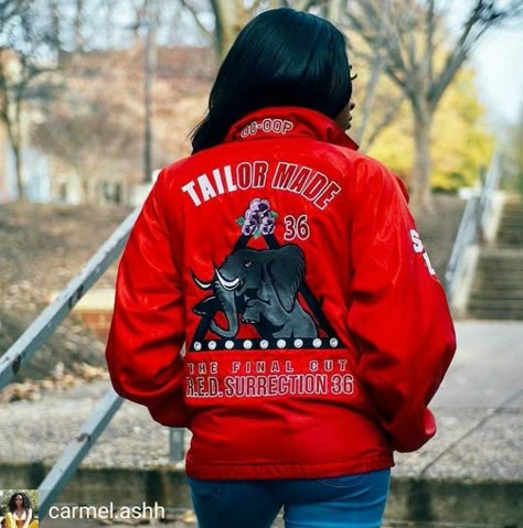 Happy 106 Sorors! Delta Line Jackets, Delta Sigma Theta Line Jacket Designs, Delta Sigma Theta Line Jackets, Line Jackets Sorority, Delta Outfits, Kwanzaa Decor, Delta Sigma Theta Apparel, Sorority Pictures, Aka Sorority Gifts