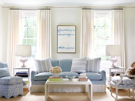 Want to know what paint colors the pros use? Top interior designers favorite paints colors are just ahead, and there's something for subdued and bold styles alike. Sarah Bartholomew, House Of Turquoise, Blue White Decor, Favorite Paint Colors, Green Hills, Design Room, Up House, Jane Fonda, White Rooms