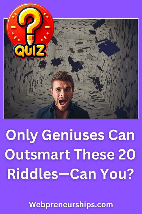 Only Geniuses Can Outsmart These 20 Riddles—Can You? General Knowledge Quiz With Answers, Math Trivia, Logic Riddles, General Quiz, Genius Test, Iq Test Questions, Fun Quiz Questions, Science Quiz, Quizzes Buzzfeed