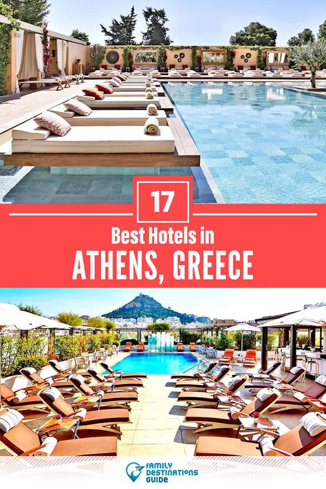 17 Best Hotels in Athens, Greece — The Top-Rated Hotels to Stay At! Hotels In Athens Greece, Athens Beach, Greek Islands Vacation, Europe Holiday, Athens Airport, Athens Hotel, Athens Travel, Greek Vacation, Greece Hotels