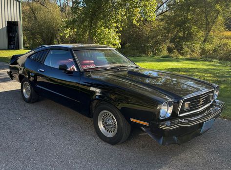 Final Year Example: 1978 Ford Mustang II Cobra - Hemmings.com The Great Race, Ford Mustang Cobra, Mustang Ii, Mustang Cobra, Car Museum, Sell Car, Motorcycle Model, Car Inspiration, Black Exterior