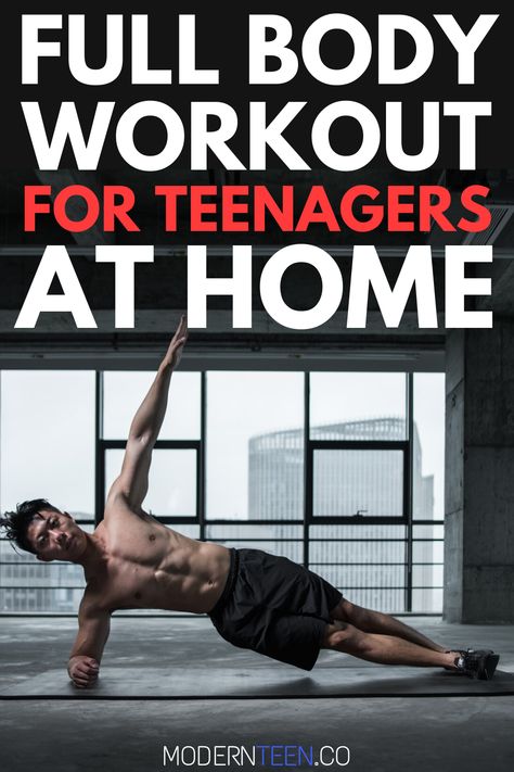 workout for teenagers at home. no equipment. this is the best home workout for teenagers to build muscle #workoutforteenagersathome #workoutforteenagers #athomeworkout #teenworkout #fullbodyworkout Build Muscle At Home No Equipment, Teen Boy Workout Routine At Home, Teen Boy Workout Routine, Fitness Body Men, Boys Workout, Teen Fitness, Easy Abs, Easy Ab Workout, Teenager Boys