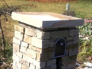 Stone Mailbox Post, Stone Mailbox, Brick Mailbox, Mailbox Makeover, Add Curb Appeal, Diy Mailbox, Homemade Modern, Brick Columns, Mailbox Design