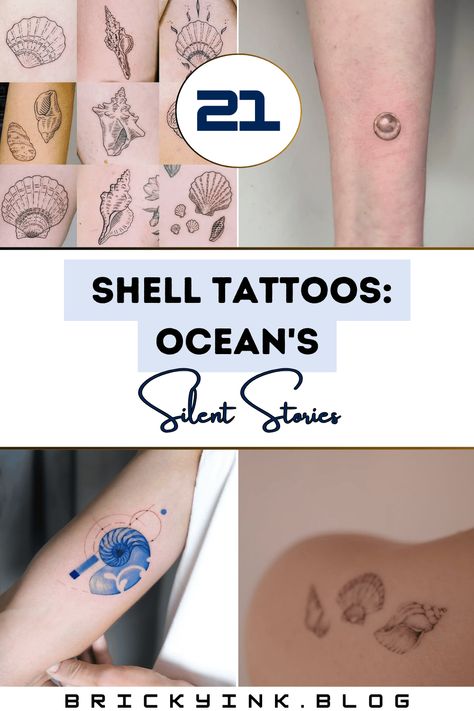 Uncover the mystique of coastal-inspired tattoos with our collection of 21 unique shell designs. Embrace the charm of oceanic whispers with artistic flair. From minimalist to intricate, these tattoos capture nature's elegance and the sea's secret symbolism. Dive into inked inspiration! Symbolism Art, Shell Tattoos, Octopus Tattoos, Unicorn Tattoos, Witch Tattoo, Fire Tattoo, Sun Tattoos, Inspired Tattoos, Modern Magic