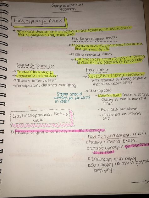 Hirschsprung’s disease Hirschsprungs Disease, Pediatric Nursing Study, Nursing School Prerequisites, Nursing Exam, Nursing School Essential, Neonatal Nurse, Practical Nursing, Nursing School Motivation, Medicine Student