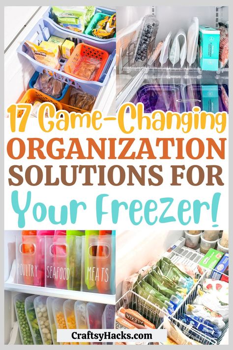 These genius freezer organization ideas are perfect for maintaining a tidy and efficient food storage system. These freezer organization tips will help you make the most of every inch of your freezer. Upright Deep Freezer Organization Ideas, Organize Freezer Top, Freezer Storage Organization Upright, Freezer Chest Organization Ideas, Organize Upright Freezer, Freezer Organization Ideas Upright, Freezer Organization Ideas Chest, Organizing A Chest Freezer, Small Apartment Fridge Organization