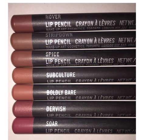 Mac must have lip liners.