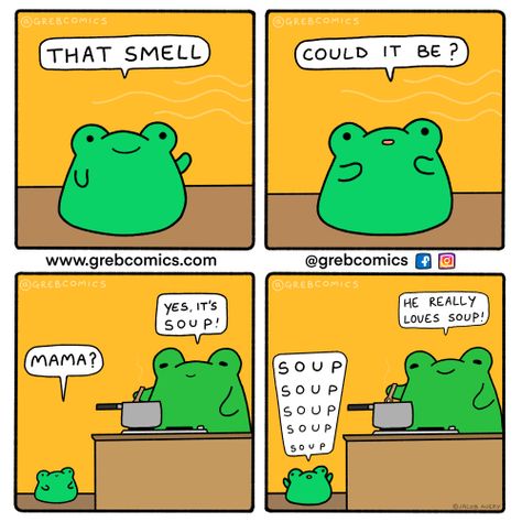 greb comics Frog Pictures, Frog Drawing, Funny Frogs, Frog Art, A Frog, Frog And Toad, Wholesome Memes, Cute Frogs, Cute Comics