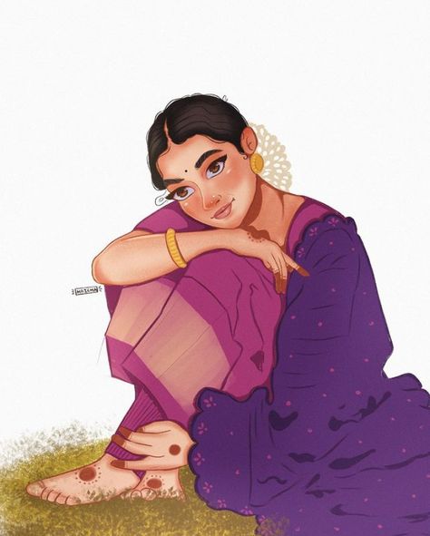 Aaoge Jab Tum O Sajna, Desi Cartoon, Bride Cartoon, Dp Ideas, Indian Drawing, Meaningful Paintings, Desi Art, Bengali Art, Camera Wallpaper