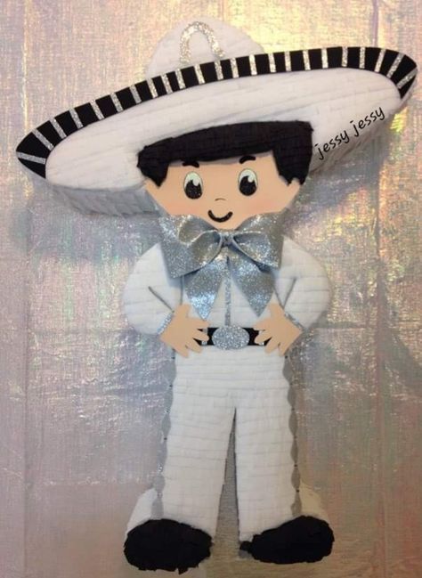 Mexican Fiesta Pinata, Pinata Mexicana, Mexican Rag Doll Centerpieces, Coco Pinata, Sombrero Pinata, Charro Theme Party, Charro Theme, Princess Jasmine Birthday Party, Mexico Party