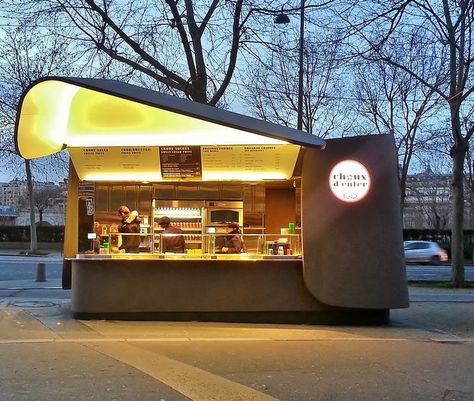 Street Food Design Kiosk, Coffee Container Ideas, Street Food Restaurant, Container Coffee Shop, Street Food Design, Container Restaurant, Container Cafe, Small Coffee Shop, Food Kiosk