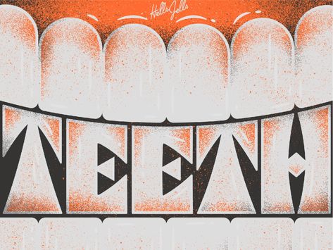 Teeth - Typetober Lettering Illustration by Hellsjells on Dribbble Teeth Illustration, Teeth Art, Lettering Illustration, Brand Creation, Dog Barking, Lettering Fonts, Book Design, Creative Professional, Global Community