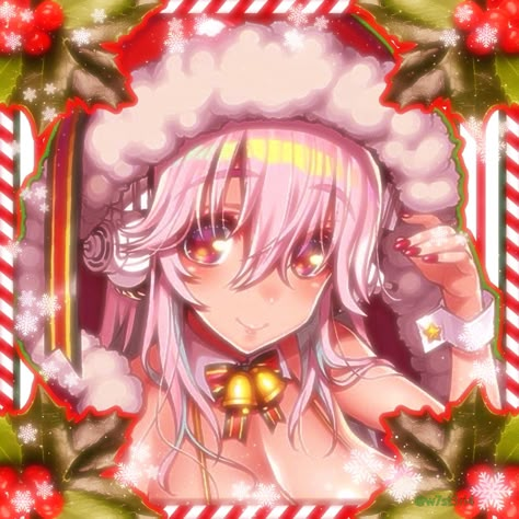 #supersonico #sonico #sonicomi #christmas Super Sonico Pochaco, Christmas Super Sonico, Sonico Chan Pfp, Fuuri Watanuki Super Sonico, Super Sonico Christmas, Super Sonico Fanart, Cutecore Christmas, Super Sonico Wallpaper, Super Sonico Pfp