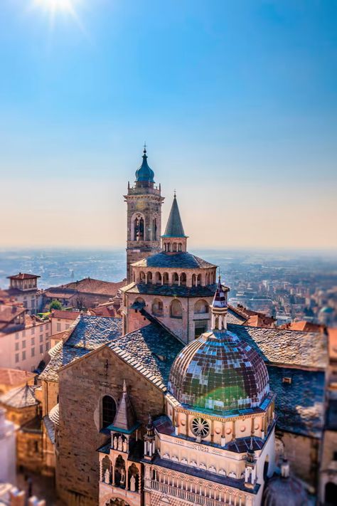 Brescia and Bergamo — rediscovering Italy’s twin treasures | Financial Times Santa Maria Maggiore, Lake Iseo, Winged Victory, Financial Times, Clock Tower, Bergamo, North East, Main Street, Barcelona Cathedral