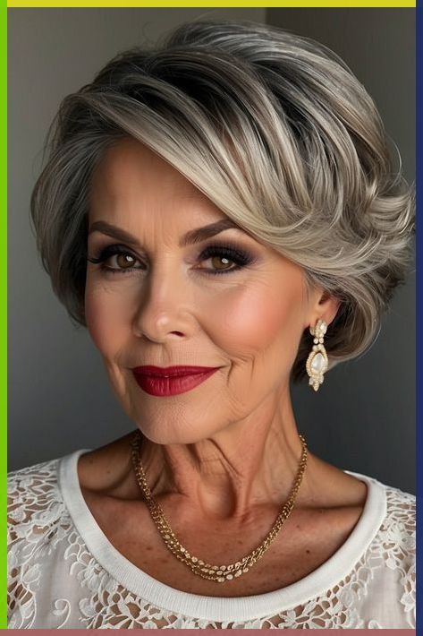 Older Lady Hair Styles, 60 Year Old Hairstyles, Silver Haired Beauties, Short Bobs, Old Hairstyles, Hollywood Hair, Beautiful Gray Hair, Hair Styles For Women, Short Hair Trends