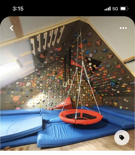 Home Climbing Wall, Indoor Climbing Wall, Indoor Playroom, Stove Installation, Farmhouse Tile, Indoor Climbing, Sensory Room, Blue Tile, Tile Shower Ideas