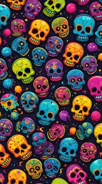 Skull Background, Sugar Skull Wallpaper, Skulls Wallpaper, Skull Wallpaper, Sugar Skulls, Dia De Muertos, Sugar Skull, Wallpapers, Pattern