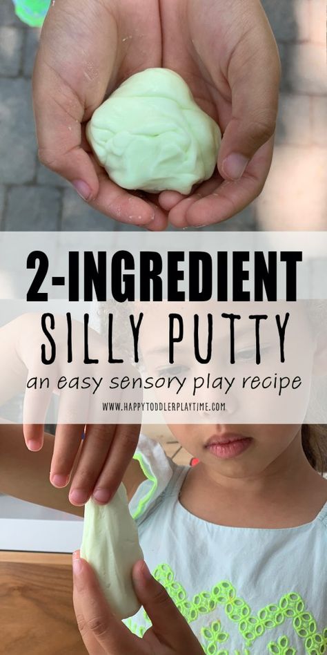 Young Toddler Classroom Ideas, Silly Putty Recipe, Sensory Projects, Putty Recipe, Sensory Play Recipes, Rainy Day Activities For Kids, Homemade Paint, Toddler Classroom, Rainy Day Crafts