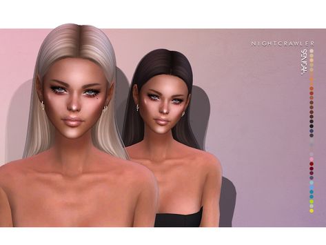 Sims 4 Hair Nightcrawler, Alfa Sims 4 Cc, Sims 4 Alfa Hair, Sims 4 Nightcrawler Hair, Alpha Cc, Sims 4 Tsr, The Sims 4 Skin, Cc Hair, Pelo Sims