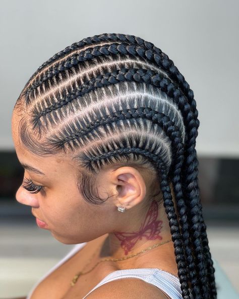 Braids And Twists, Cornrows Braids For Black Women, Feed In Braids, Feed In Braids Hairstyles, Braided Cornrow Hairstyles, Box Braids Hairstyles For Black Women, Braids Hairstyles Pictures, Feed In Braid, Girls Hairstyles Braids