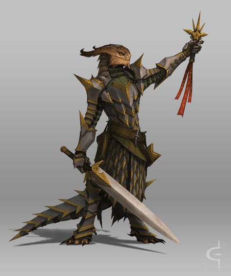 Dragonborn Paladin Dnd Dragonborn, Rpg Horror, Heroic Fantasy, Ange Demon, Fantasy Races, Dungeons And Dragons Characters, Fantasy Rpg, 판타지 아트, Fantasy Inspiration