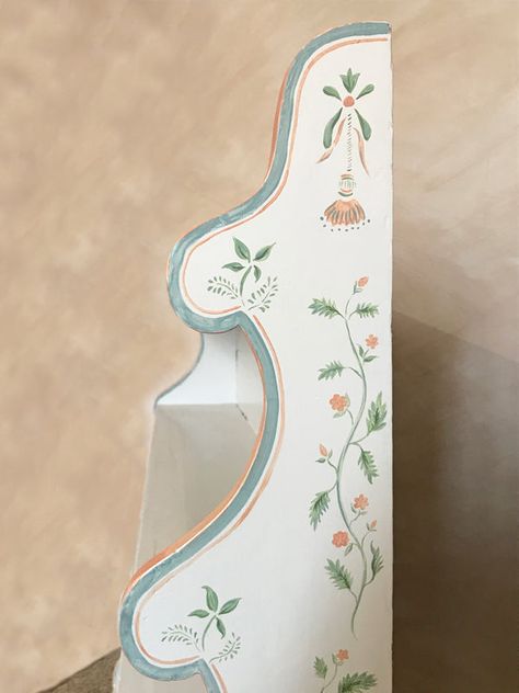 Tess Newall, Design Folder, Floral Furniture, Bookcase Decor, Swedish Style, Stencil Furniture, Furniture Renovation, Hand Painted Furniture, Paint Furniture