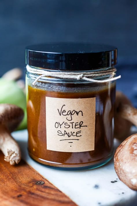 Vegan Oyster Sauce Fresh Oyster Sauce Recipes, Substitute For Oyster Sauce, Vegan Oyster Sauce, Oyster Sauce Vegetables, Oyster Sauce Substitute, Diy Seasonings, Hearty Food, Vegetarian Stir Fry, Vegetarian Oyster Sauce