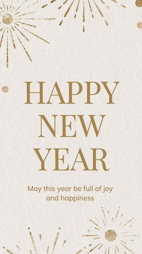 Happy New Year Facebook story template | free image by rawpixel.com / Benjamas New Year Story Template, Happy New Year Template, Happy New Year Facebook, Guided Reading Table, New Year Invitation, Facebook Story, Diwali Decorations At Home, Reading Table, Baby Ganesha