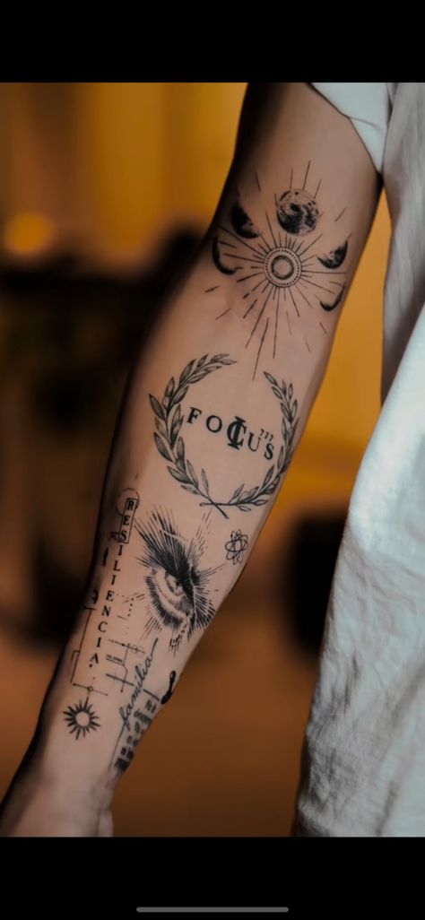 Simple Forearm Tattoos, Simple Tattoos For Guys, Forearm Band Tattoos, Clever Tattoos, Wrist Tattoos For Guys, Muster Tattoos, Inspiration Tattoos, Back Tattoos For Guys, Small Tattoos For Guys