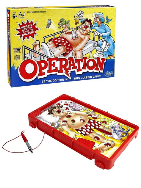 It's the Operation electronic board game, a game night favourite. Avoid the buzz with the classic operation electronic board game. Operation Board Game, Operation Game, Bored Games, Printable Board Games, Mood Board Design, Christmas Games, Christmas 2024, Game Night, Dream Room