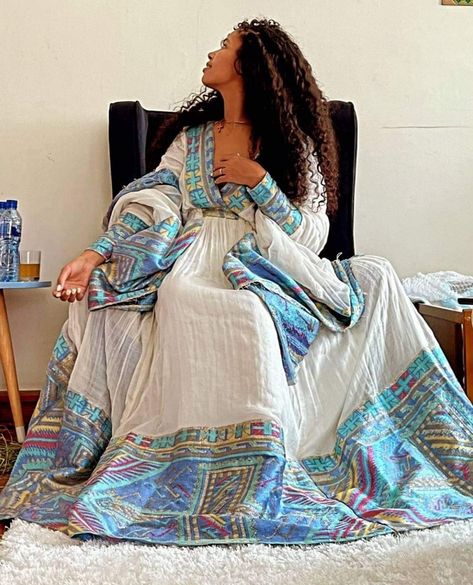 Sudan Clothing, Traditional White Fitted Habesha Kemis, Traditional White Habesha Kemis For Eid, Gurage Ethiopia Dress, Festive Traditional Handloom Habesha Kemis, Eritrean Clothing, Zuria Habesha Dress 2022, Eritrean Dress, Ethiopian Clothing