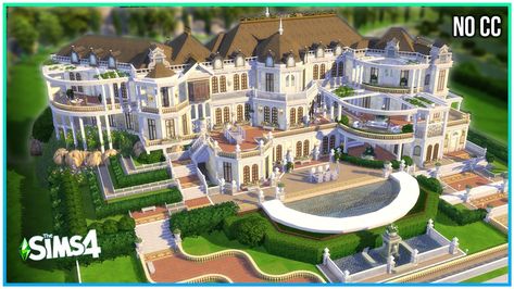 Sims 4 Millionaire Mansion, Sims 4 64x64 Mansion, Sims4 Mansion, Sims 4 Mansion Layout, Sims Bakery, Sims 4 Palace, Sims 4 Newcrest Map Ideas, Sims Mansion, Sims 4 Mansion