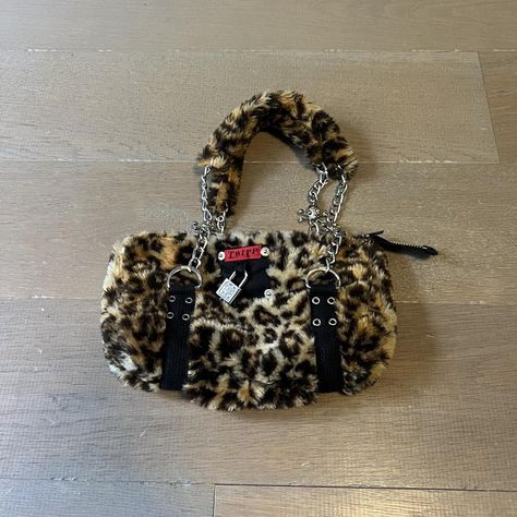 Look what I just found on Depop 🙌 https://depop.app.link/Qd1Pr8RmLyb Leopard Accessories, Fuzzy Bag, Cheetah Bag, Leopard Purse, Leopard Print Bag, Leopard Bag, Fur Bag, Tripp Nyc, Pretty Bags